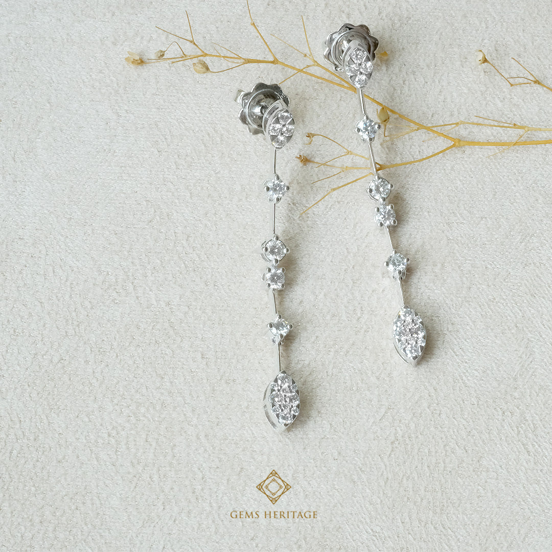 Lodestar diamond earrings (ERWG306)