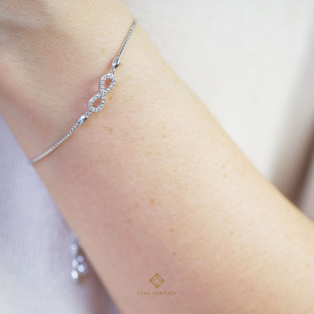 Infinity diamond bracelet (BLWG106)