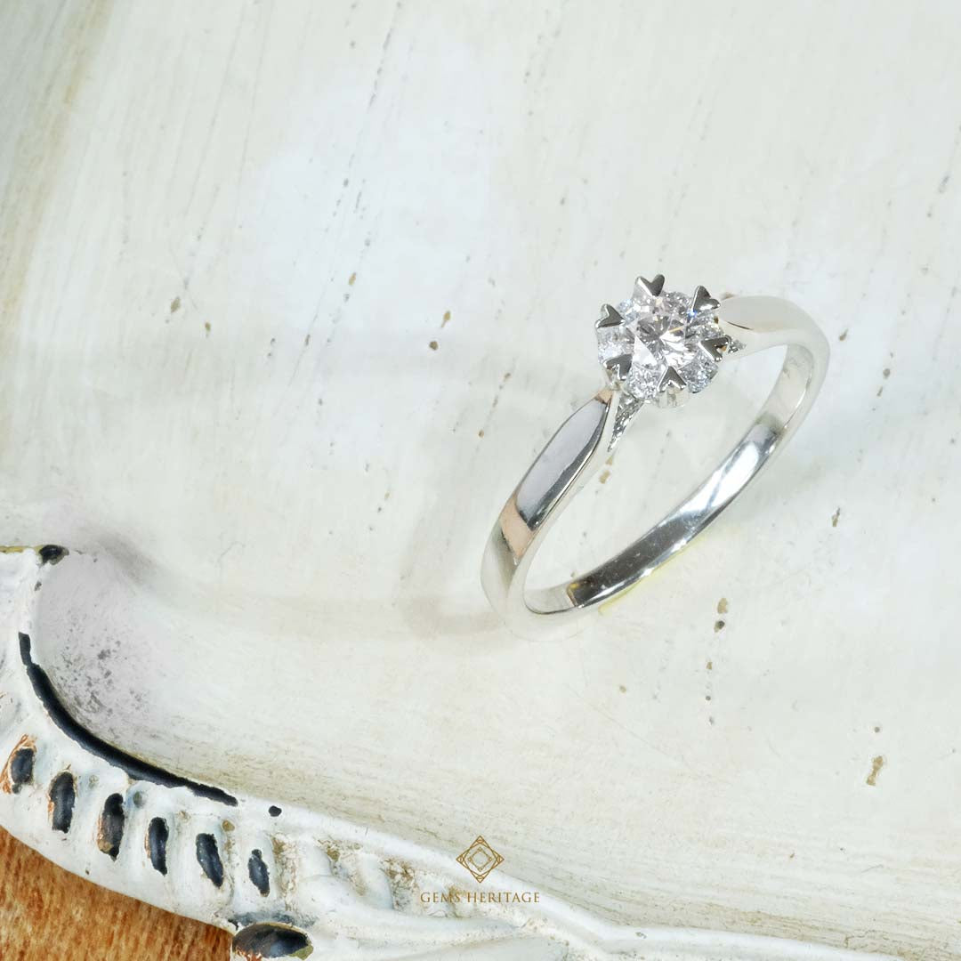 Heart halo diamond ring (rwg572)