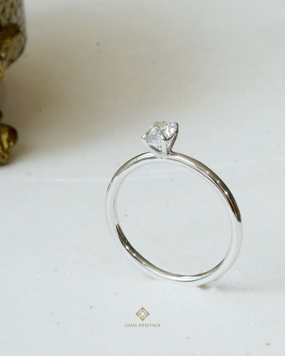 Oval diamond ring Rwg592(S) RWG592 – Gems Heritage