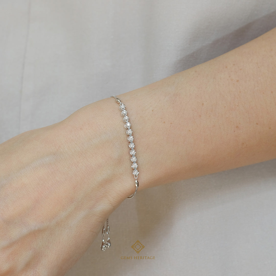 Lines diamond  bracelet (blwg98)