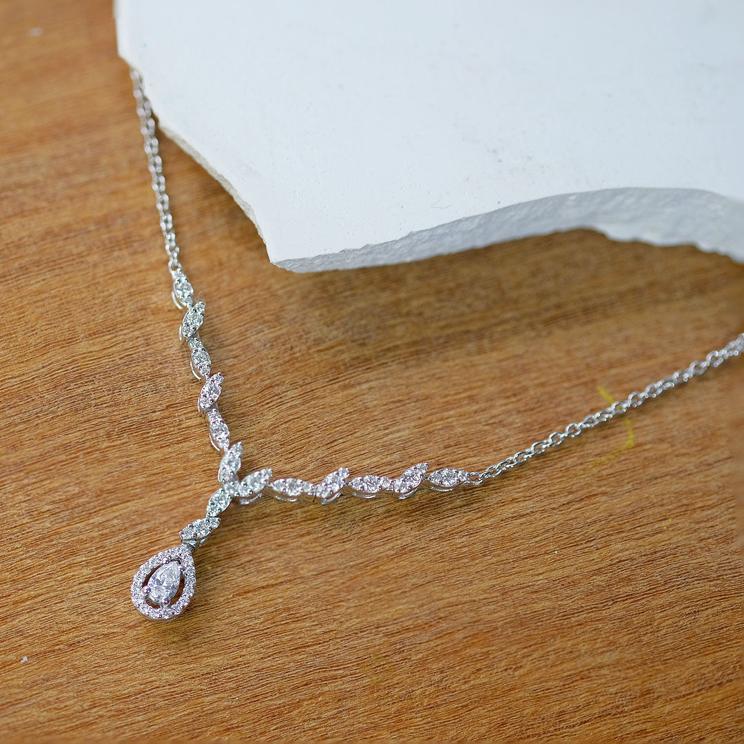 Plain diamond necklace hotsell
