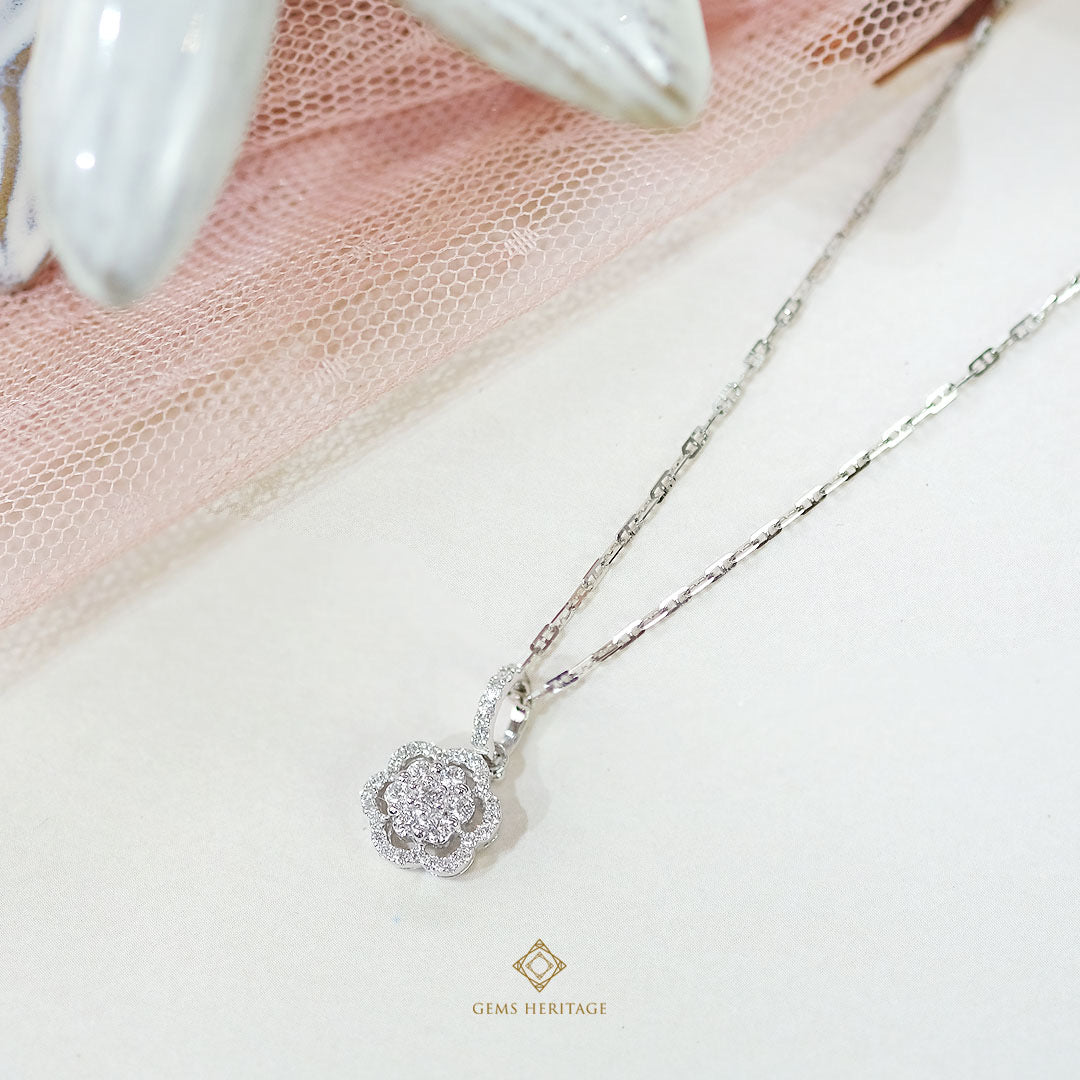 Bloom diamond pendant (pdwg59)