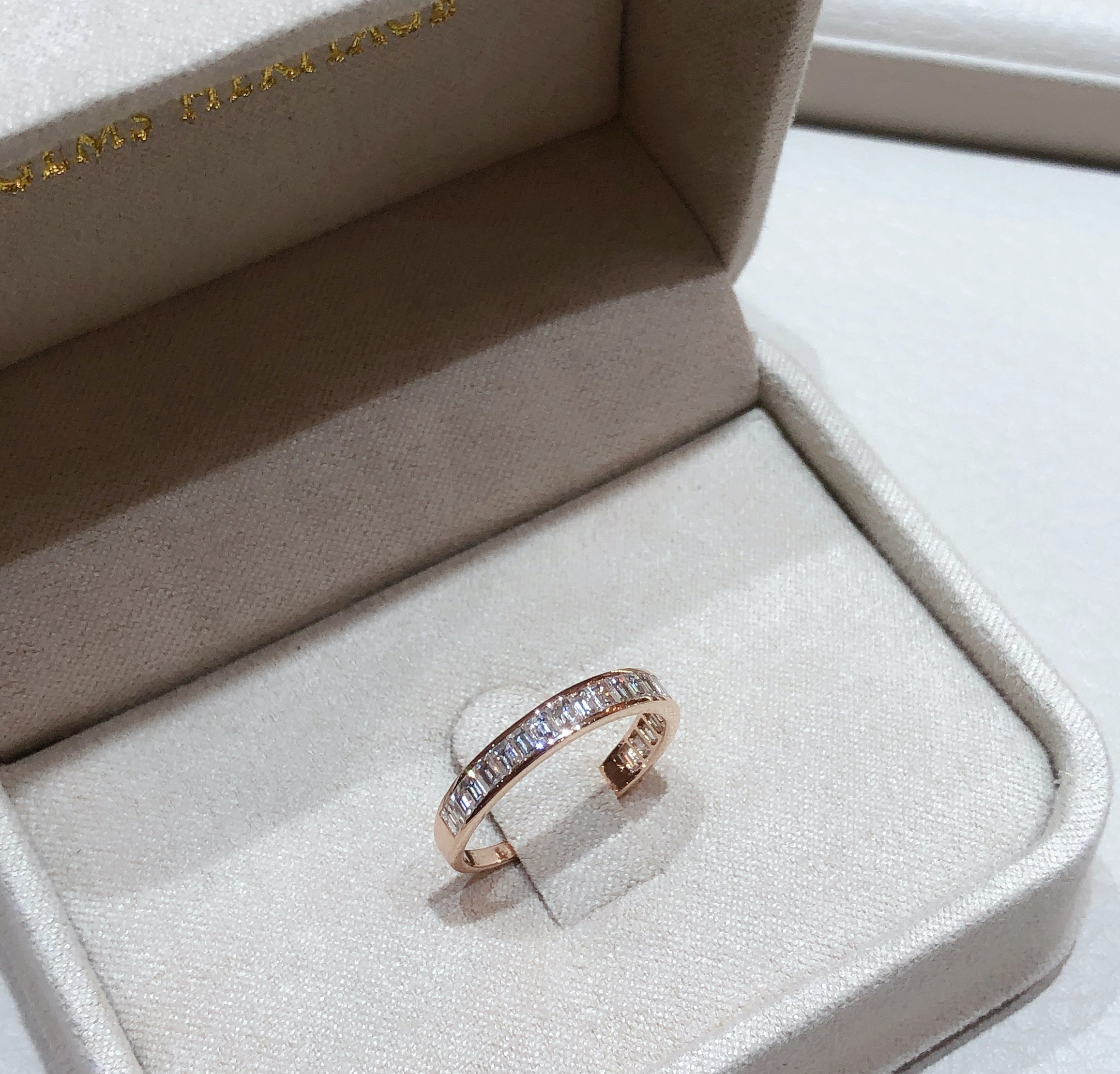 Baguette line diamond ring (S)