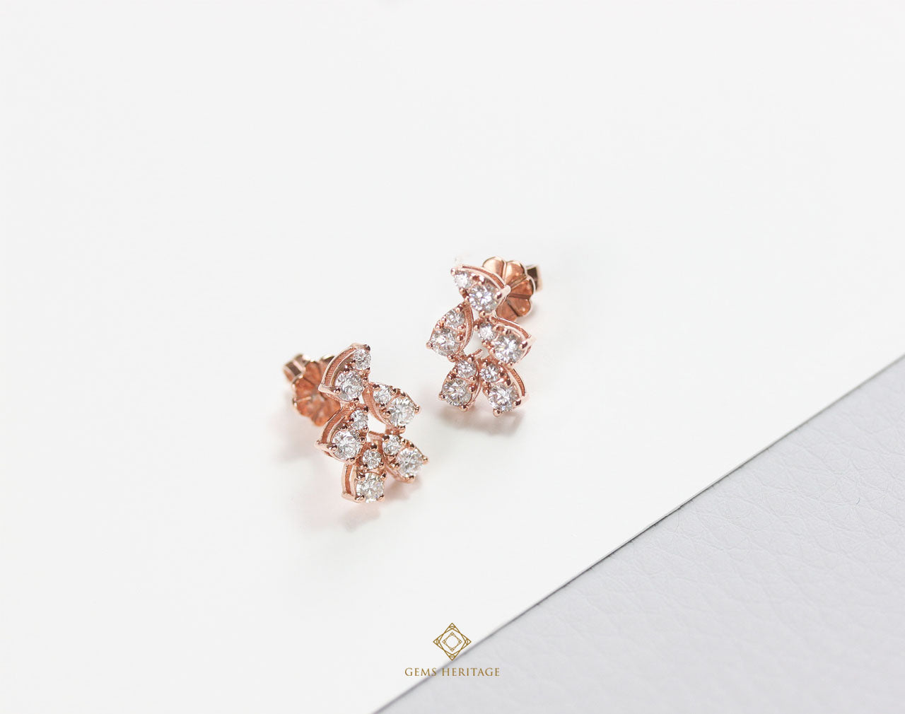 Pears diamond earrings