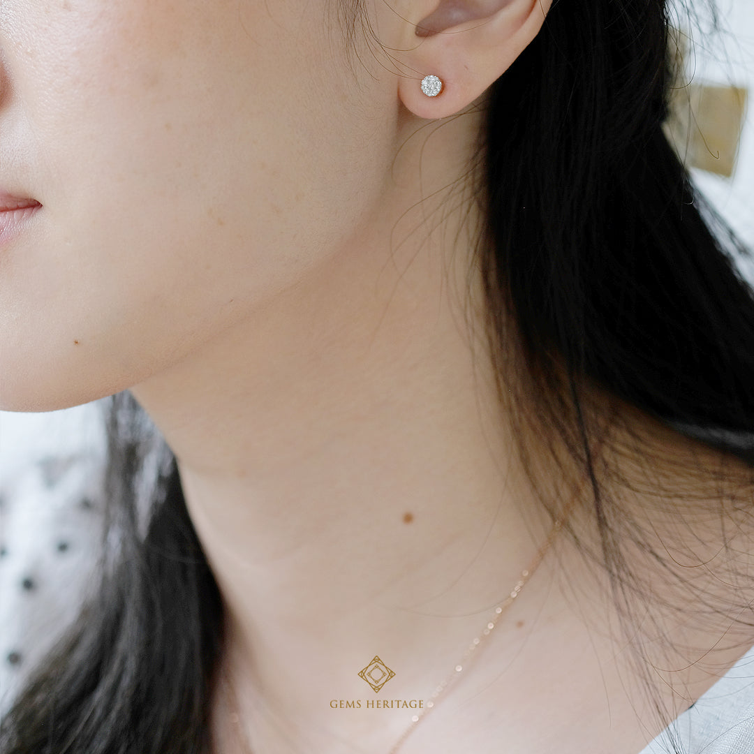 Blossom illusion diamond earrings (erpg205)