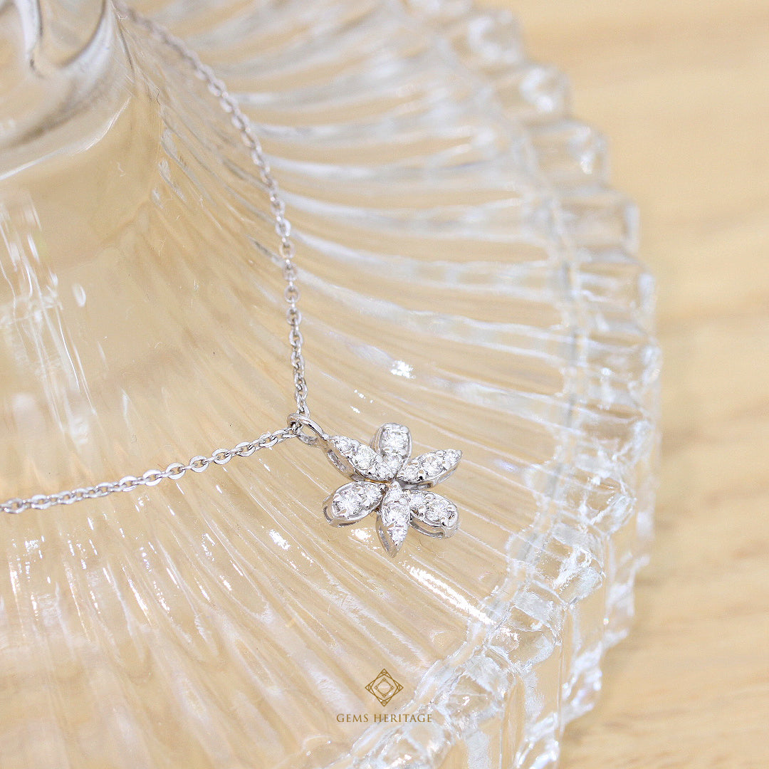Sweet flower diamond pendant (pdwg41)