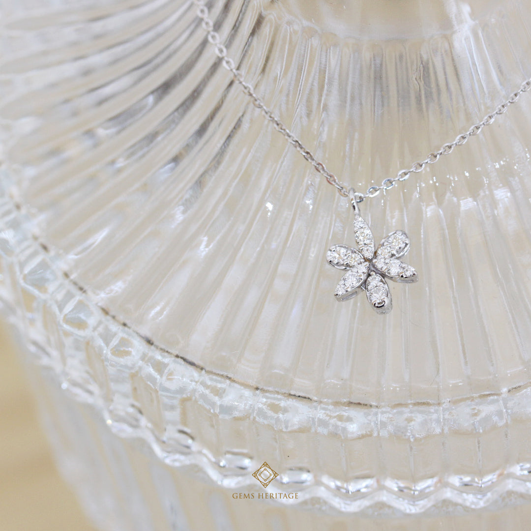 Sweet flower diamond pendant (pdwg41)