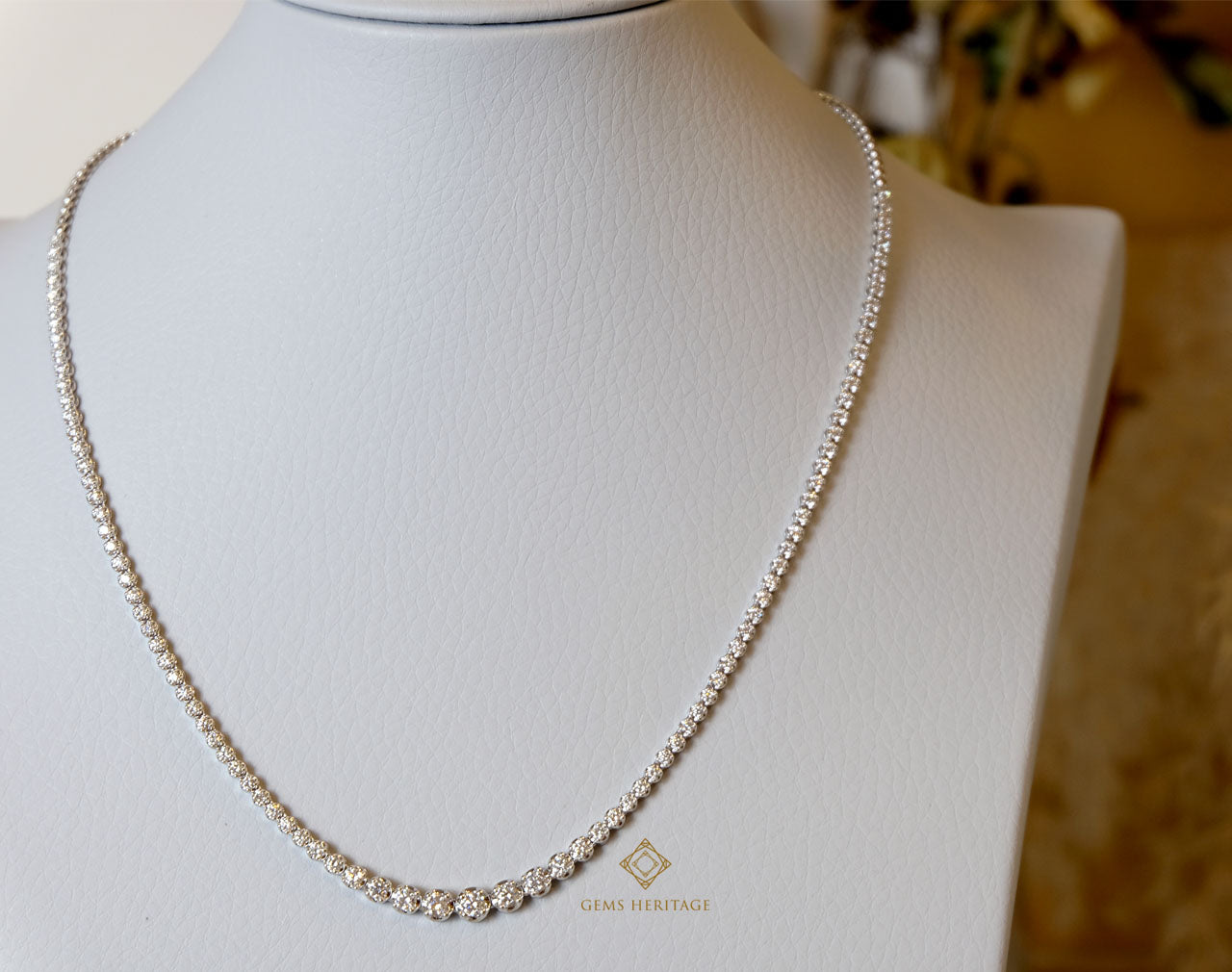 Classic Diamond Bridal necklace (nlwg009)