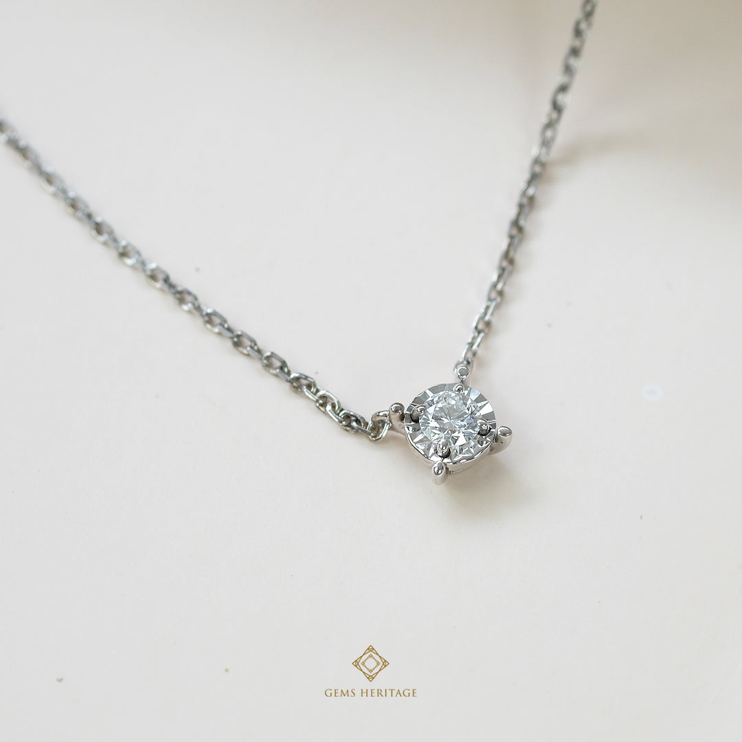 Mini Single Diamond Pendant (pdwg48)