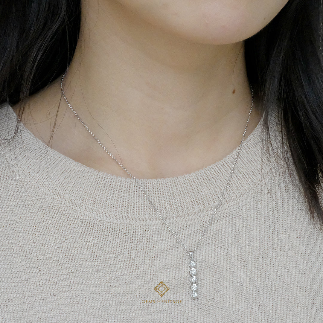 Diamond line pendant (pdwg0039)