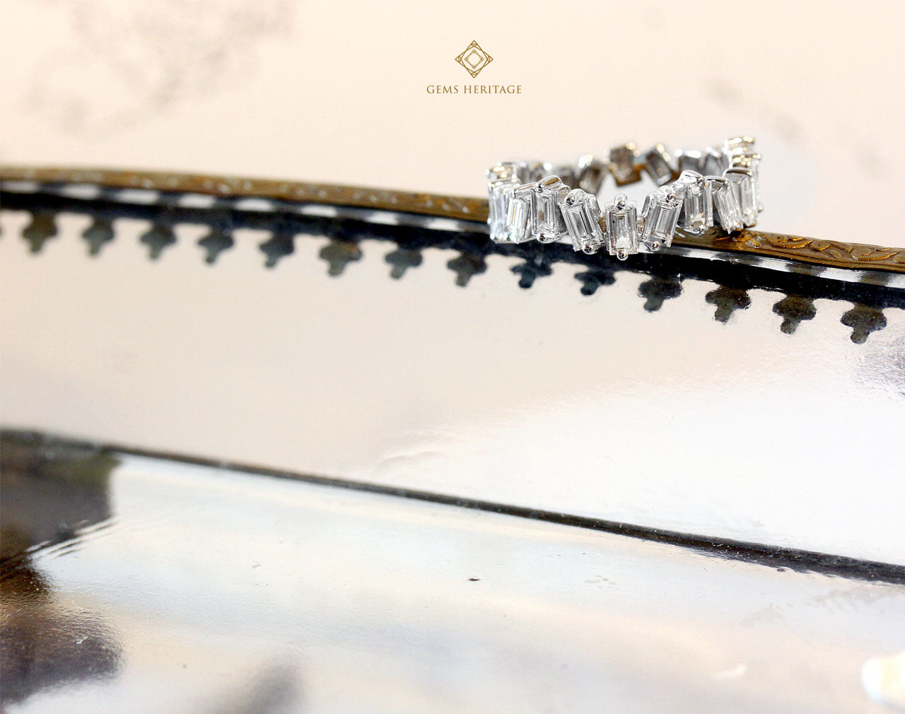Baguette diamond ring (RWG223)(B)