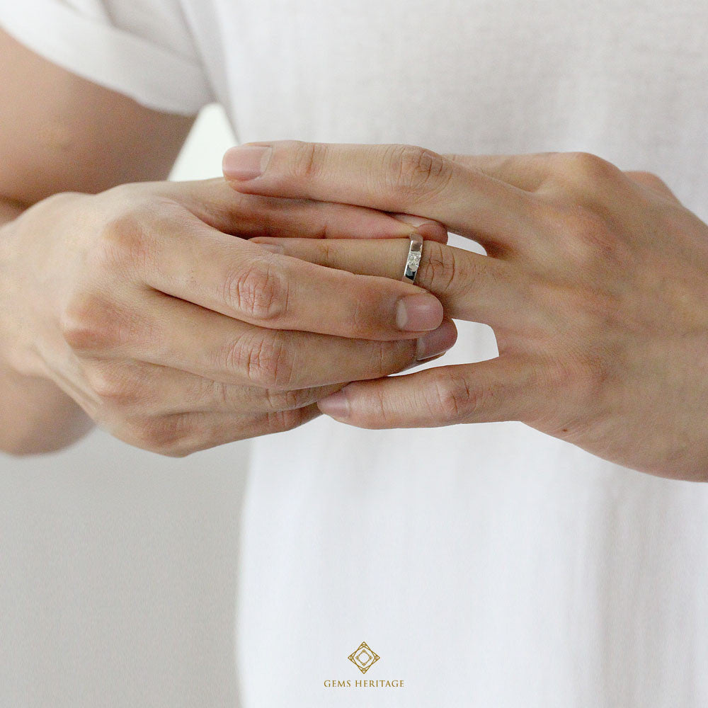 Diamond rings princess cut sales