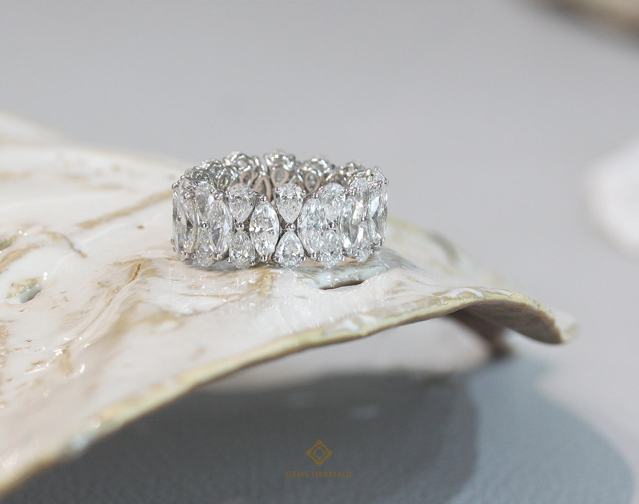 Marquise and Pear Diamond Ring