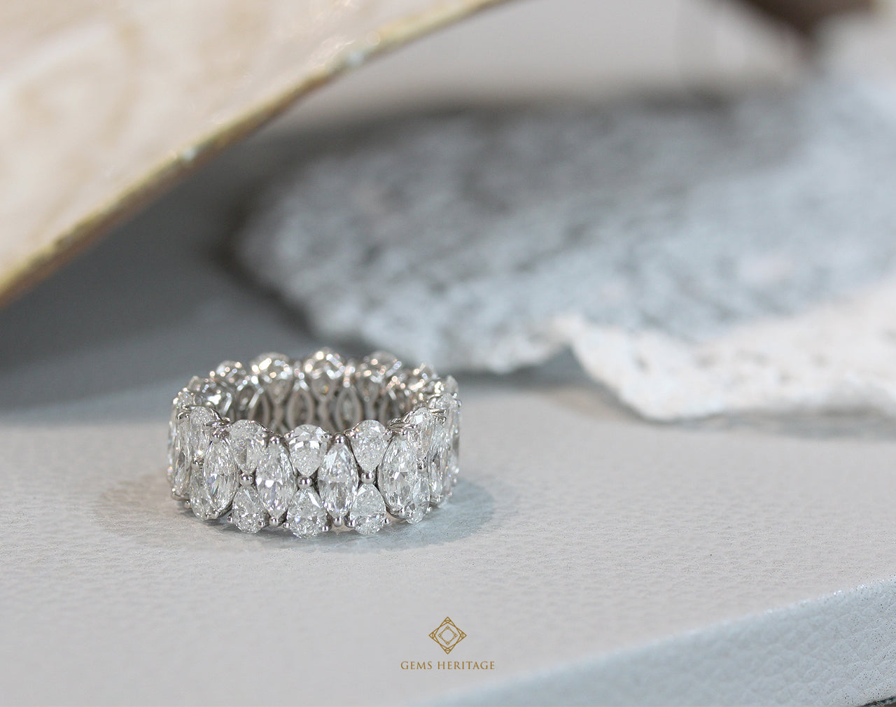 Marquise and Pear Diamond Ring
