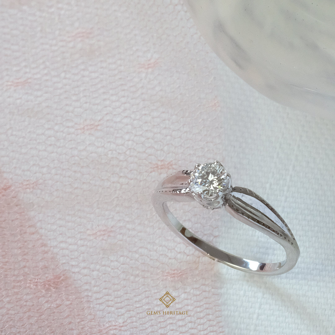 0.40 cts Solitaire diamond ring (RWG396)