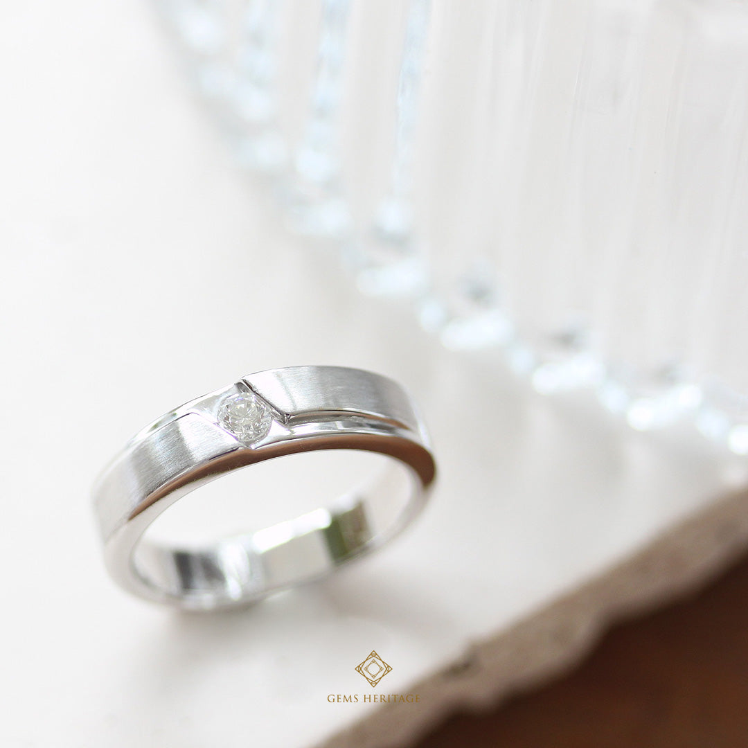 Modern men's wedding ring(rwg439)