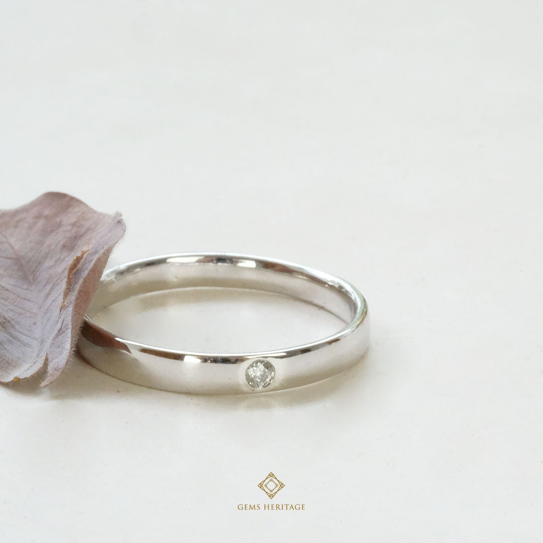 Simple diamond wedding band rwg509