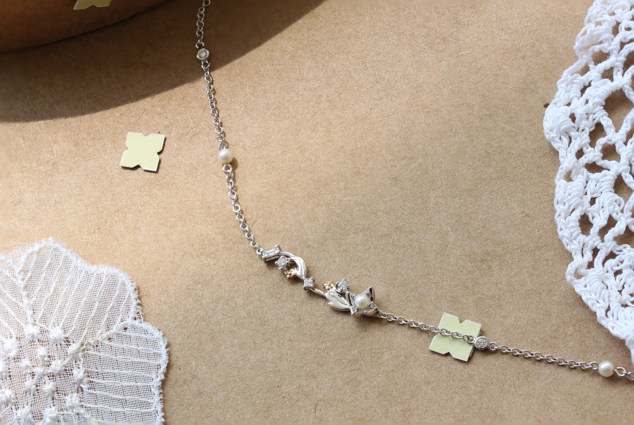 【OTHER worldly】韓国人気 シルバー リボン ジムサック R4516 Veer Diamonds - Stadheim Jewelers